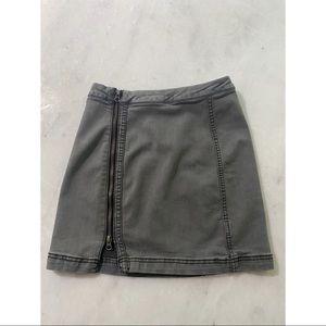 Free People Side Zip Mini Skirt